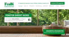 Desktop Screenshot of fenster-direkt-nord.de