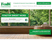 Tablet Screenshot of fenster-direkt-nord.de